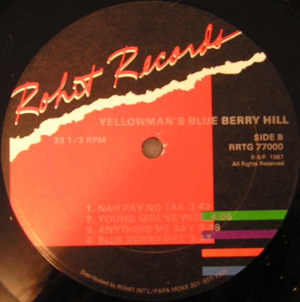 Yellowman - Blueberry Hill