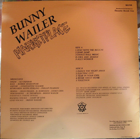 Bunny Wailer - Marketplace