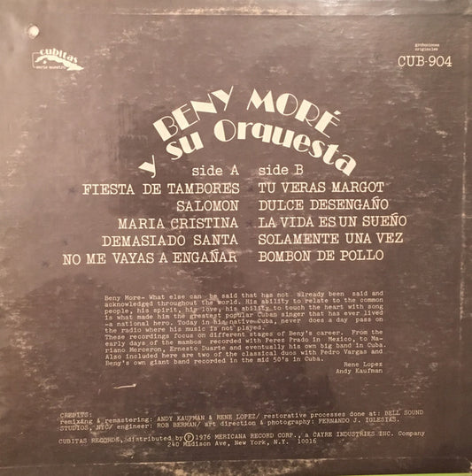 Beny Moré Y Su Orquesta - Y Sus Amigos vinyl record, LP (Near Mint (NM or M-)) | Lulo Records
