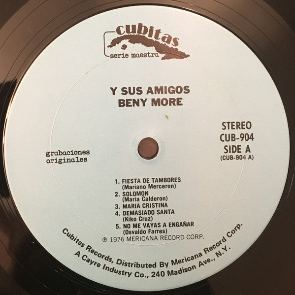 Beny Moré Y Su Orquesta : Y Sus Amigos (LP, Album, Comp)