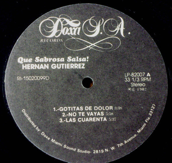 Hernan Gutierrez Y Su Orquesta - 萨尔萨舞曲