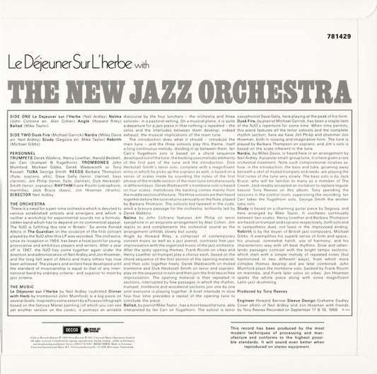 The New Jazz Orchestra - Le Déjeuner Sur L'Herbe