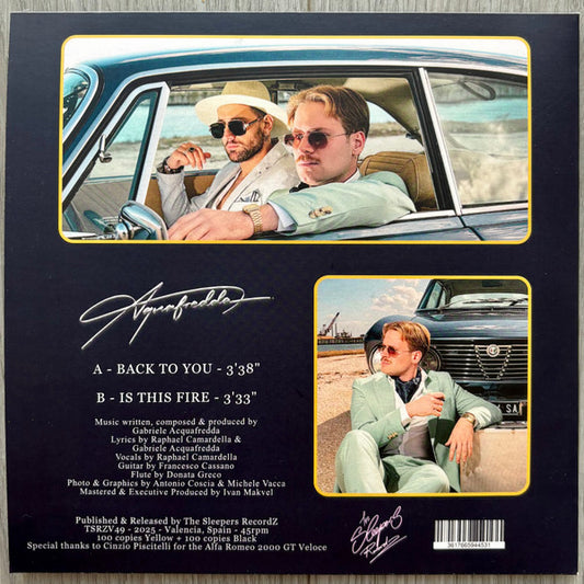 Gabriele Aquafredda - Back To You / Is This Fire