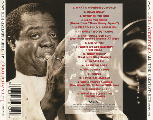 Louis Armstrong - Louis Armstrong's All Time Greatest Hits vinyl record, CD (Mint (M)) | Lulo Records