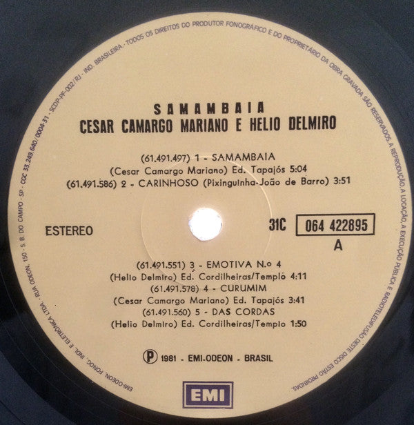César Camargo Mariano & Hélio Delmiro : Samambaia (LP, Album)