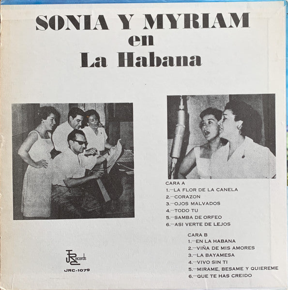 Sonia Y Myriam : En La Habana (LP, Album, RE)