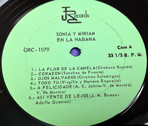 Sonia Y Myriam : En La Habana (LP, Album, RE)