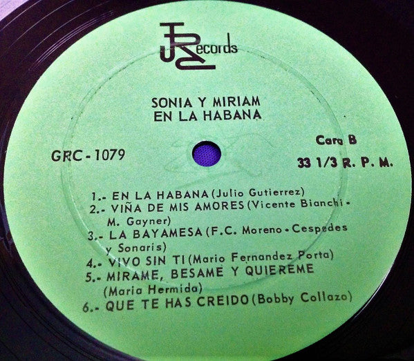 Sonia Y Myriam : En La Habana (LP, Album, RE)
