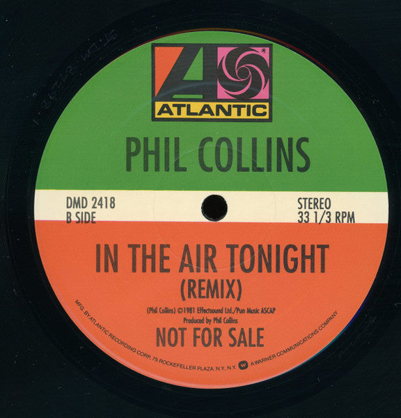 Phil Collins : In The Air Tonight (12", Promo)
