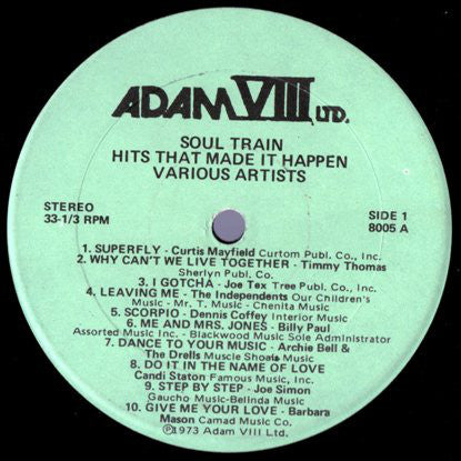 Various - Soul Train Hits That Made It Happen vinyl record, LP (Very Good Plus (VG+)) | Lulo Records