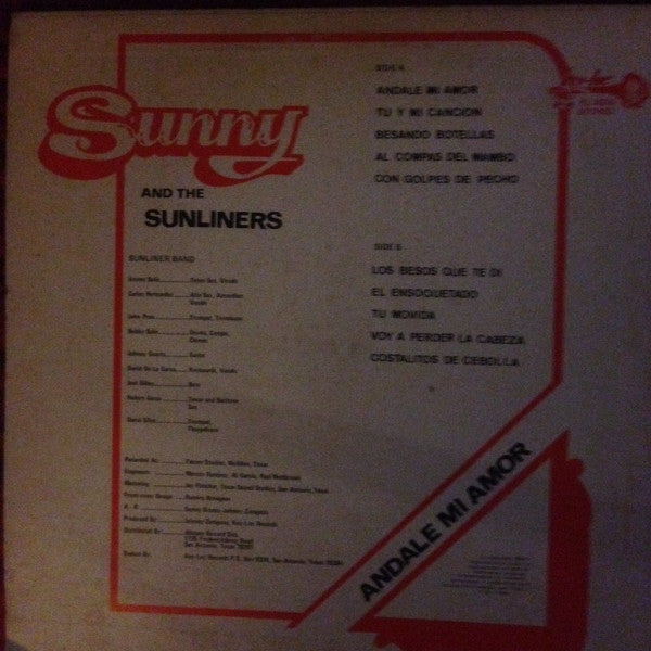 Sunny & The Sunliners : Andale Mi Amor (LP, Album)