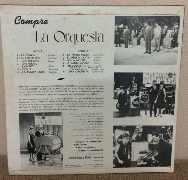 Los Melódicos : Compre La Orquesta (LP, Album, Mono)
