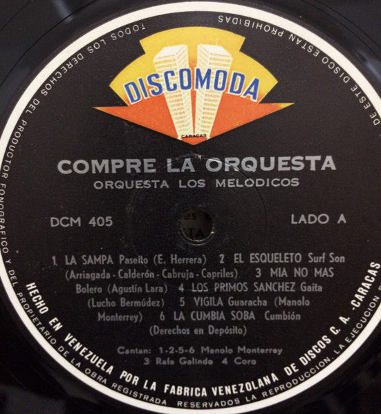Los Melódicos : Compre La Orquesta (LP, Album, Mono)