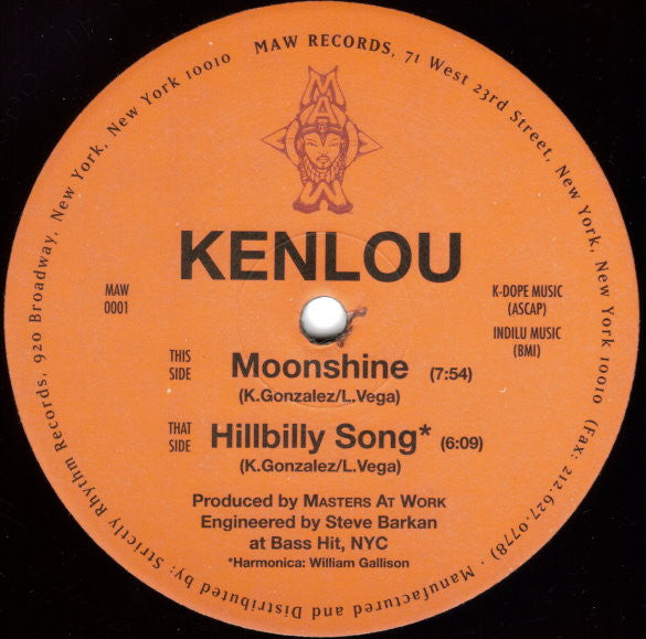 Kenlou : Moonshine / Hillbilly Song (12")