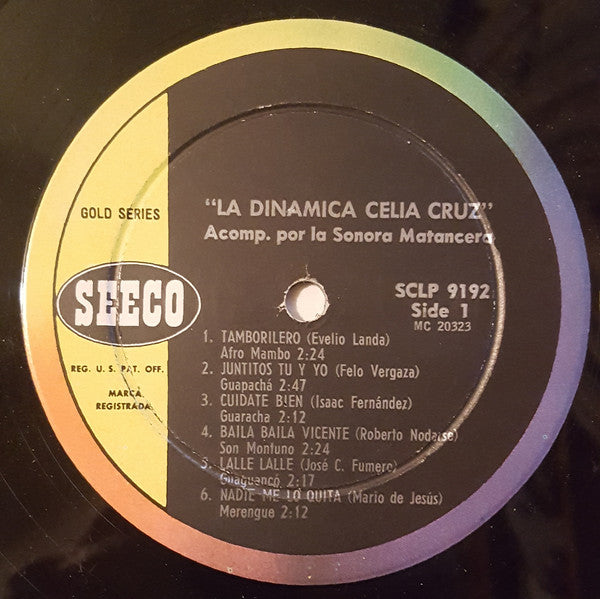Celia Cruz Con La Sonora Matancera : La Dinamica! (LP, Album, Mono)