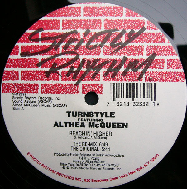 Turn-Style Featuring Althea McQueen : Reachin' Higher (12")