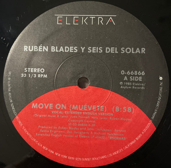 Ruben Blades Y Seis Del Solar : Move On (Muévete) / Muévete (12")