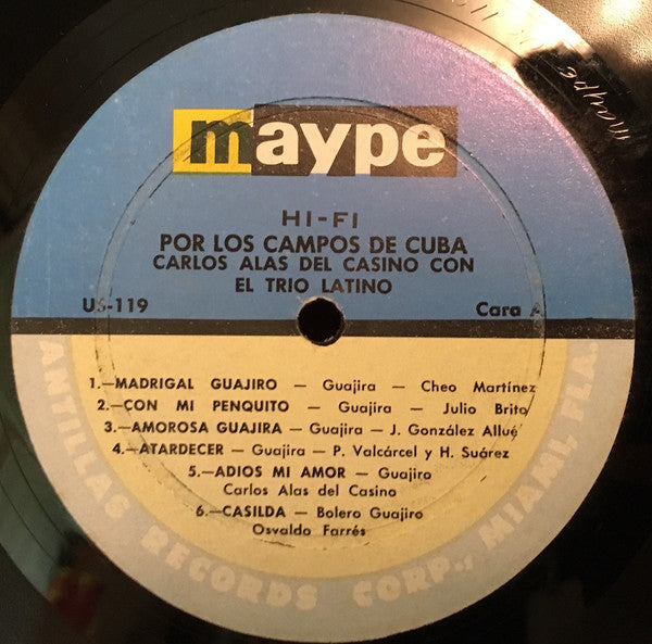Carlos Alas Del Casino : Por los campos de Cuba (LP, Album)