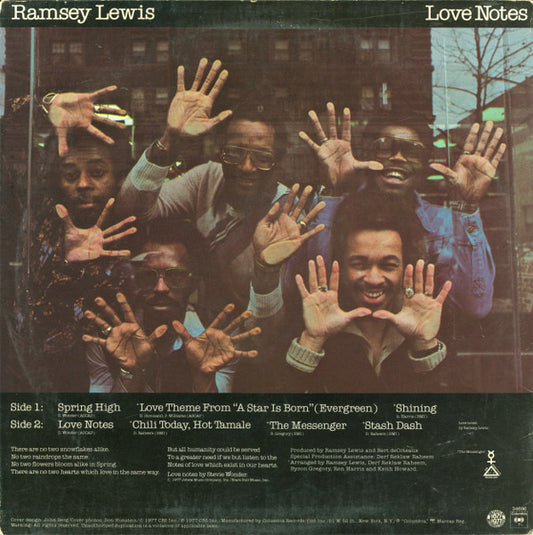 Ramsey Lewis - Love Notes vinyl record, LP (Mint (M)) | Lulo Records