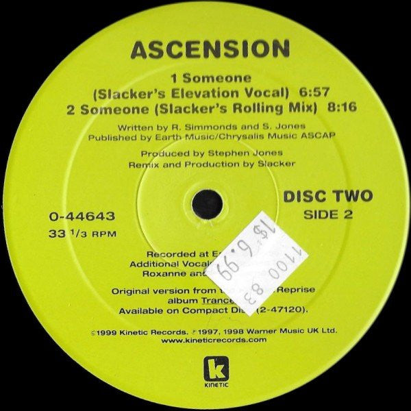 Ascension : Someone (2x12", Ltd)