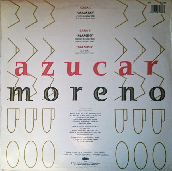 Azucar Moreno : Mambo (Club Mambo Mix) (12")