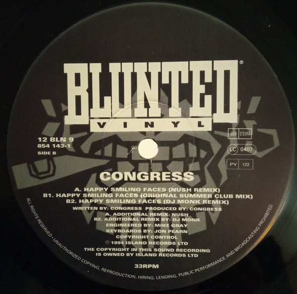 Congress : Happy Smiling Faces (12")