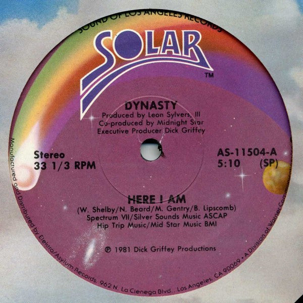 Dynasty : Here I Am (12", SP)