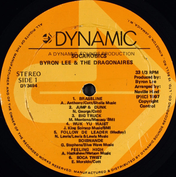 Byron Lee And The Dragonaires : Socarobics (LP, Album)