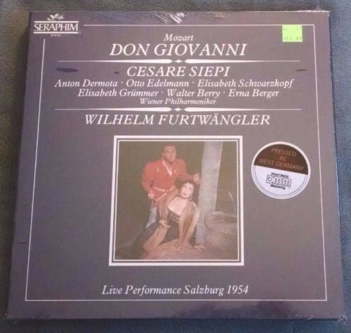 Cesare Siepi, Anton Dermota, Otto Edelmann, Elisabeth Schwarzkopf, Elisabeth Grümmer, Walter Berry, Erna Berger, Wiener Philharmoniker, Wiener Staatsopernchor : Mozart - Don Giovanni - Live Performance Salzburg 1954 (3xLP + Box, Album)