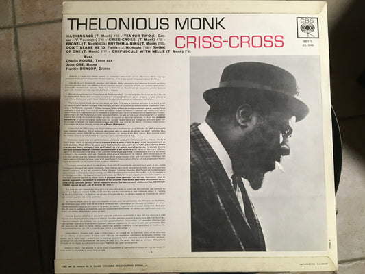 Thelonious Monk : Criss-Cross (LP, Album, Mono)