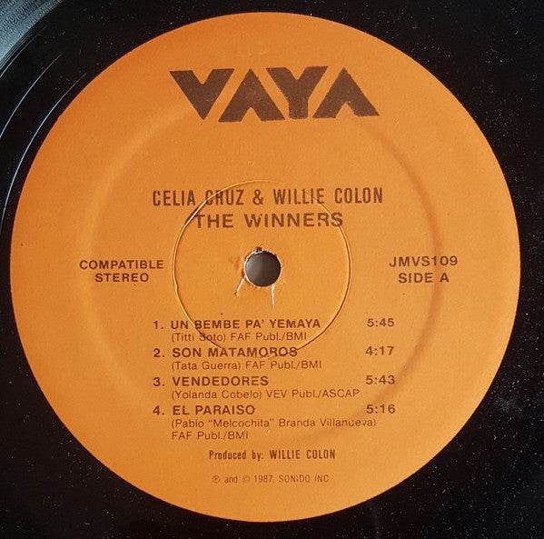 Celia Cruz & Willie Colon* : The Winners (LP, Album)