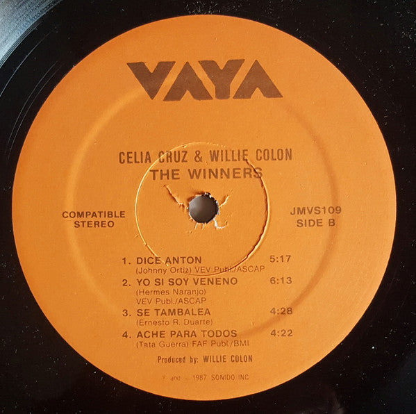 Celia Cruz & Willie Colon* : The Winners (LP, Album)