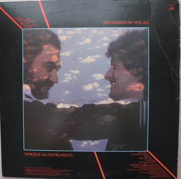 Jon & Vangelis : Short Stories (LP, Album, 18,)