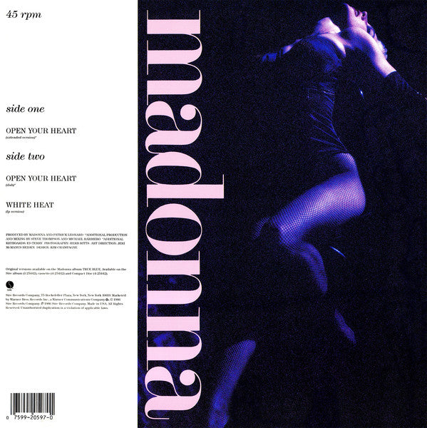 Madonna : Open Your Heart (12", Maxi)