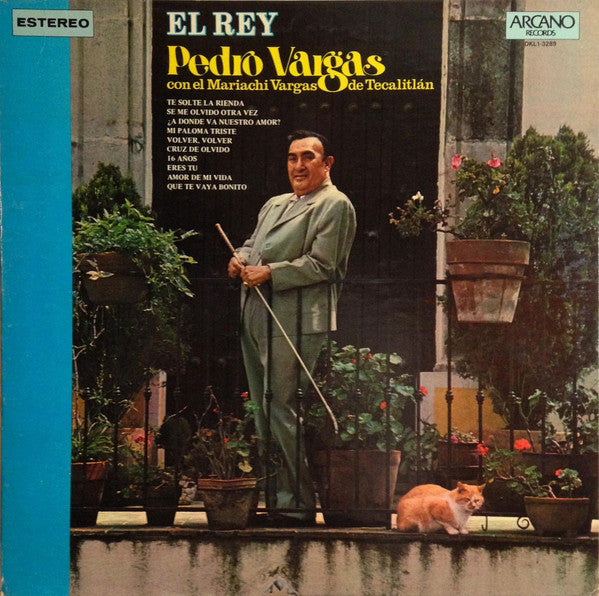 Pedro Vargas Con Mariachi Vargas de Tecalitlán : El Rey (LP, Album)