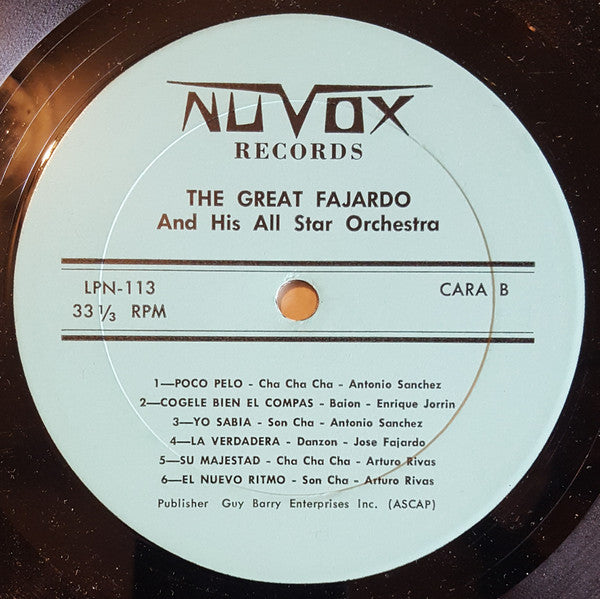 Jose Fajardo And His Orchestra : The Great Fajardo And His All Star Orchestra (LP, Album)