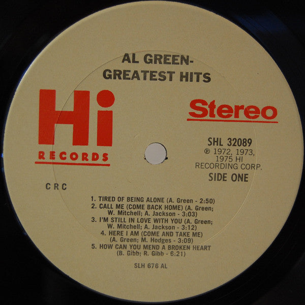 Al Green : Greatest Hits (LP, Comp, Club, RE, CRC)