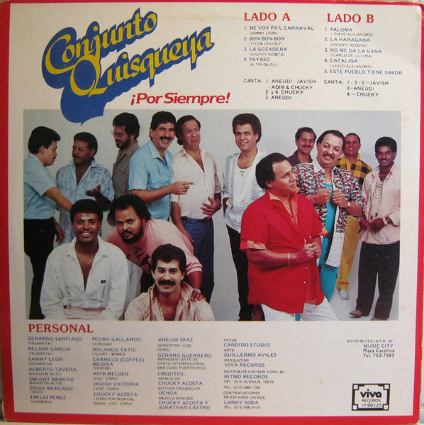Conjunto Quisqueya : Por Siempre! (LP, Album)