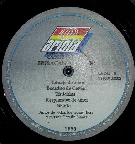 Camilo Sesto : Huracan de Amor (LP, Album)