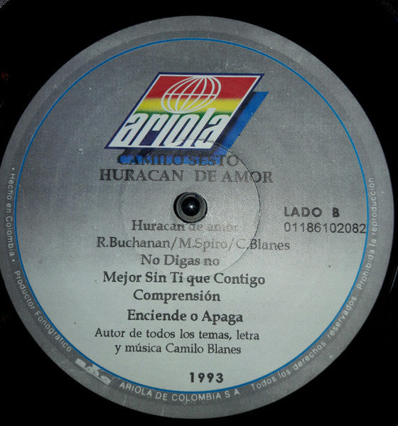 Camilo Sesto : Huracan de Amor (LP, Album)