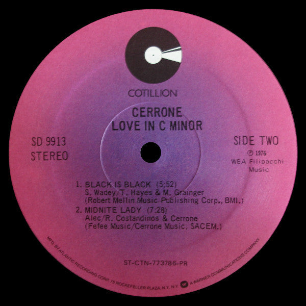 Cerrone : Love In C Minor (LP, Album, PR)
