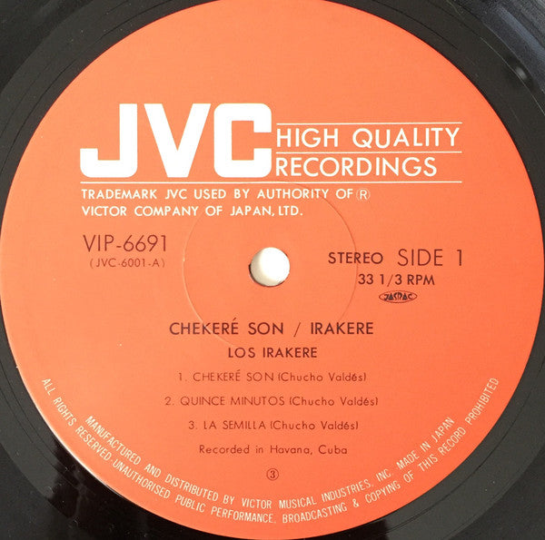 Irakere : Chekeré Son (LP, Album, Gat)