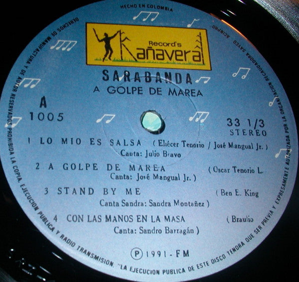 Sarabanda : Sarabanda A Golpe De Marea (LP, Album)