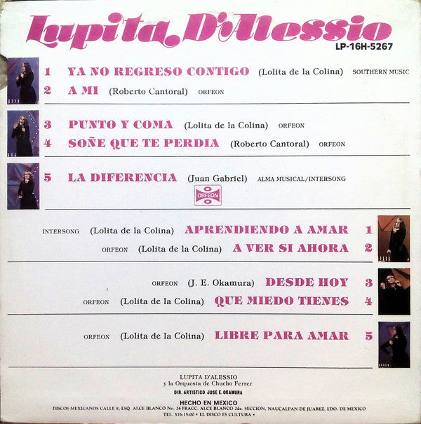 Lupita D'Alessio : Lupita D'Alessio (LP, Album, RE)