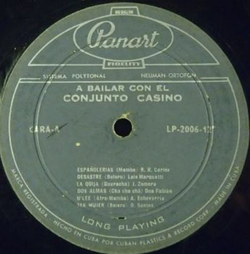 Conjunto Casino : A Bailar Con El Conjunto Casino (LP, Album, Blu)