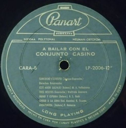 Conjunto Casino : A Bailar Con El Conjunto Casino (LP, Album, Blu)