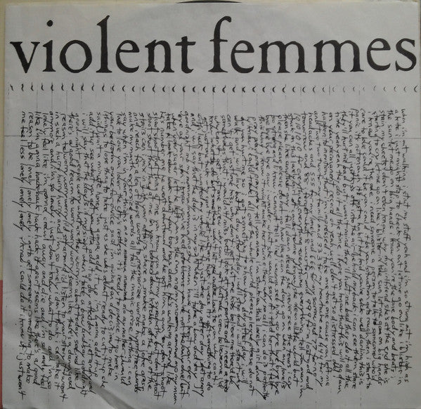 Violent Femmes : Violent Femmes (LP, Album, RP, SRC)