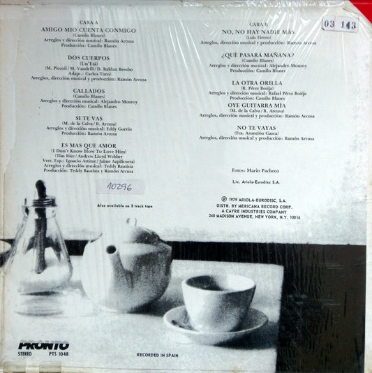 Angela Carrasco - Amigo Mío Cuenta Conmigo vinyl record, LP (Near Mint (NM or M-)) | Lulo Records