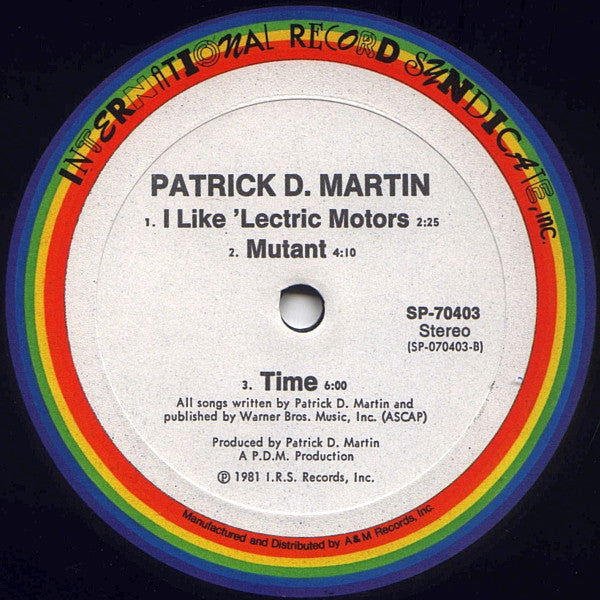 Patrick D. Martin : Patrick D. Martin (LP, Album)
