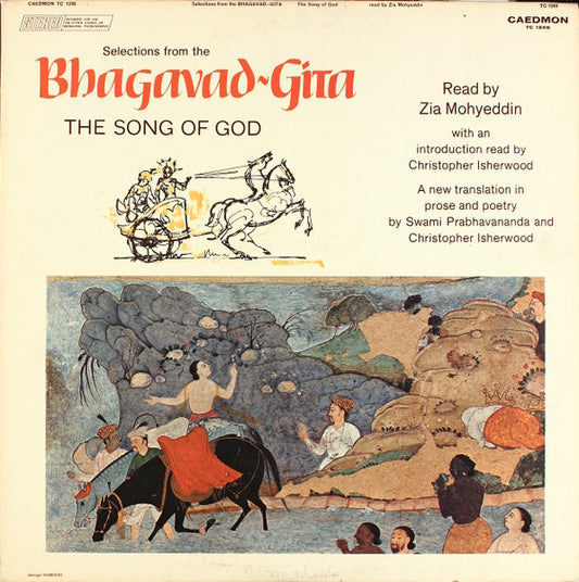 Zia Mohyeddin : Selection From The Bhagavad-Gita, The Song Of God (LP)